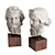 Heracles Head Sculpture 960mm 3D model small image 5