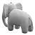 Plush Elephant Toy by HM 3D model small image 5