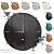 Terra Kolor Wall Clocks 3D model small image 1