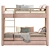 Cosy Bunk Bed Solution 3D model small image 5