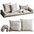 Tufted Cushion Set by Westwing 3D model small image 1