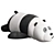 Slumbering Panda Plush Toy 3D model small image 2