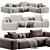 Modular Corner Fabric Sofa_Lapalma 3D model small image 2