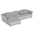 Convertible Sofa Bed Tresor 3D model small image 4