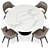 Elegant Dining Set Virtuos & Apriori 3D model small image 2