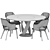 Elegant Dining Set Virtuos & Apriori 3D model small image 5