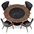 Apriori Dining Set in Nero Greco 3D model small image 2