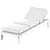 Outdoor Eucalyptus Chaise Lounge & Cushions 3D model small image 6