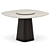 Elegance Dining Set with Apriori M Chairs 3D model small image 3