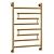 Elegant Black Heated Towel Rail 3D model small image 3