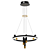 Modern Daur 7-Light Pendant Chandelier 3D model small image 1