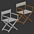 KRISTALIA STRIA Director's Chair Folding 3D model small image 5