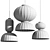 Renne Pendant Lights Set 2015 3D model small image 3