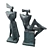 Abstract Cubist Figures Sculpture 3D model small image 4