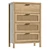 4-Drawer UV Unwrapped Dresser 3D model small image 1