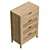 4-Drawer UV Unwrapped Dresser 3D model small image 5