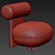 Cozy Bouclé Hippo Lounge Chair 3D model small image 5