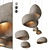 Handcrafted Khmara Pendant Lamps Set 3D model small image 2