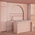 Modern Minimalist Kitchen with Arch 3D model small image 5