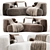 Tateyama Cloud Sofa: Stylish 2015 Design 3D model small image 4