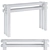 Luminescent Clear Console Table 3D model small image 6