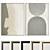 Plaster Texture Dual Photo Frame 3D model small image 1