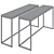 Elegant Arielle Console Table, Argento 3D model small image 6