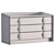 Elegant Flou Dresser in Ebony 3D model small image 3