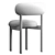 Modern Wood Dining Chair, Variety 3D model small image 7