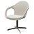 Magnus Textile Light Grey Chair 3D model small image 6