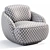 Alpine Armchair Modern Style 3D Model 3D model small image 7