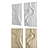 Modern Sculptural Wall Art Set 3D model small image 4