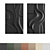 Modern Sculptural Wall Art Set 3D model small image 7