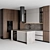 Customizable Modern Kitchen Model 3D model small image 2