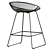 UFO Semi-Bar Chair Black 3D model small image 4