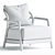 Modern Outdoor Armchair by Flexform 3D model small image 4