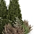  Landscape Bush Set 3D Models 3D model small image 4