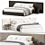 Suite Double Bed with Long Headboard 3D model small image 4