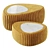 Luxury Fabric Coffee Table Pouf 3D model small image 5