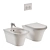 Avigo Wall-Hung WC & Bidet 3D model small image 5