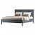 Stylish Stuart Bed with Golden Carvings 3D model small image 3