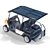 Yamaha UMAX 2X2 Golf Cart 3D model small image 5