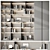 Modern Modular Bookcase Furniture 3D model small image 1