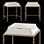 Elegant Ceylon Tall Nesting Table 3D model small image 1