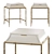 Elegant Ceylon Tall Nesting Table 3D model small image 3