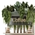 Modern Coffee Station With Plants 3D model small image 3