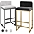 Modern Bar Stool Set, 6 Colors, 20,394 Polygons 3D model small image 1