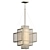 Quartz & Alabaster Chandelier, Polished Nickel 3D model small image 1