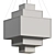 Quartz & Alabaster Chandelier, Polished Nickel 3D model small image 4