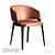 Customizable Leather Dining Chairs 3D model small image 1